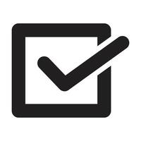 check box icon on white background vector