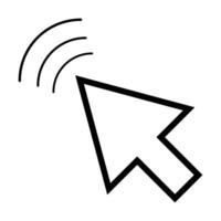 click icon on white background vector