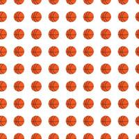 Basketball ball pattern, background. Basketball balls seamless pattern on white background. vector