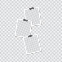 Set of photo frame to make your collages eye catching vector