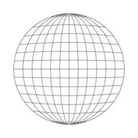 Globe icon. Earth planet sphere sign. Symbol of global social problems, people connecting, travelling, all around world delivery. vector