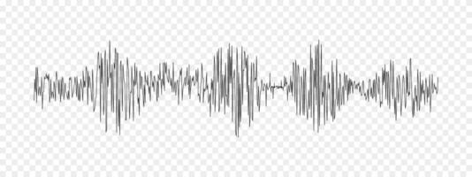 Seismogram or lie detector graph. Ground motion, earthquake magnitude, sound record or pulse wave. Polygraph or seismograph diagram isolated vector