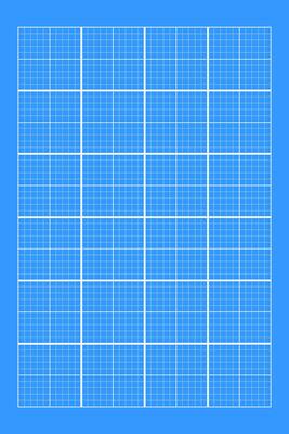 Blueprint grid background. Checkered blank template for cutting mat, office work, mechanics scheme, drawing, drafting, plotting, engineering or architecting measuring.