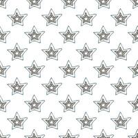 Seamless pattern with cute stars doodle for decorative print, wrapping paper, greeting cards, wallpaper and fabric vector