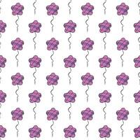 Holiday seamless pattern with flying balloon doodle for decorative print, wrapping paper, greeting cards, wallpaper and fabric vector