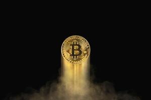 Bitcoin or cryptocurrency prices rise up positive , Bitcoin investment concept photo