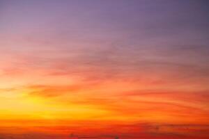 Beautiful , luxury soft gradient orange gold clouds and sunlight on the blue sky perfect for the background, take in everning,Twilight, Large size, high definition landscape photo