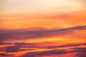 Beautiful , luxury soft gradient orange gold clouds and sunlight on the blue sky perfect for the background, take in everning,Twilight, Large size, high definition landscape photo