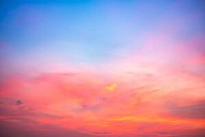 Beautiful , luxury soft gradient orange gold clouds and sunlight on the blue sky perfect for the background, take in everning,Twilight, Large size, high definition landscape photo