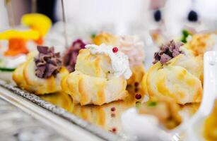 Assorted Savory Pastries with Creamy Fillings photo