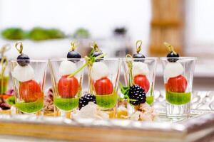 Caprese Appetizers in Shot Glasses photo