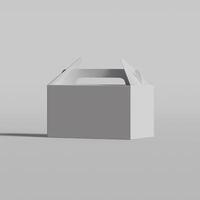 Cardboard boxes on gray background 3D illustration photo