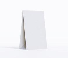Kraft paper food bag packaging mock-up white color 3D Rendering ISOLATED on white background photo