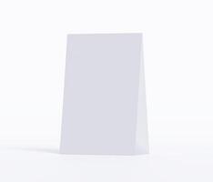 Kraft paper food bag packaging mock-up white color 3D Rendering ISOLATED on white background photo