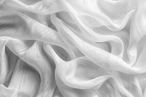 Soft, white fabric with delicate, linear texture patterns. photo