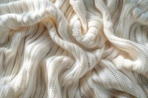 Soft, white fabric with delicate, linear texture patterns. photo