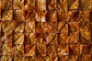 Battenberg texture background features a classic, textured checkered pattern photo