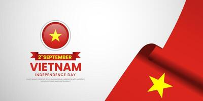 Vietnam independence day illustration design vector