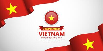 Vietnam independence day illustration design vector