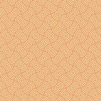 Repeating concentric circles in orange and cream. Suitable for backgrounds, prints, textiles, packaging, and graphic design projects. Vibrant and modern. vector