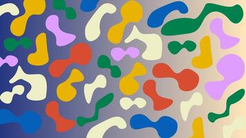 Abstract background with colorful organic shapes. Suitable for web design, social media graphics, and artistic projects with a modern aesthetic. vector