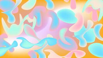 Abstract geometric shapes in pastel hues set against a gradient backdrop ideal for web design, presentations, branding materials, and social media. vector
