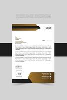 Modern Abstract Letter Head Design Template vector