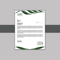 Modern Abstract Letter Head Design Template vector