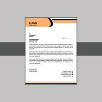 Modern Abstract Letter Head Design Template vector