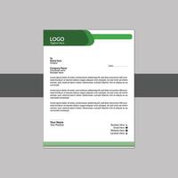 Modern Abstract Letter Head Design Template vector