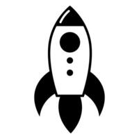 Flat spaceship icon vector