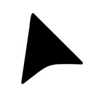 Flat click icon vector