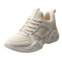 Generated Ai White sneaker shoes isolated on transparent background png