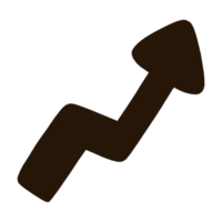 an arrow pointing up icon on a transparent background png