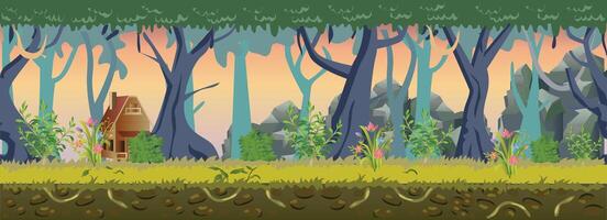 Forest Game Background vector