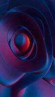 Waves of dynamic waveforms with 3D effects, creating a visually rhythmic and harmonious composition video
