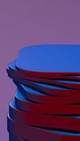 Illustration of a minimalist table with black circular pockets, focusing on geometric precision. video