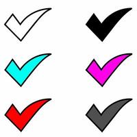Checkmark Icon Set vector