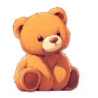 Illustration of a soft plush teddy bear png