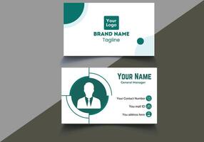 Simple Business Card Layout Creative modern name card and business card. vector