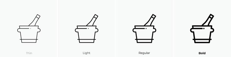 drink icon. Thin, Light, Regular And Bold style design isolated on white background vector
