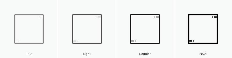 drying icon. Thin, Light, Regular And Bold style design isolated on white background vector