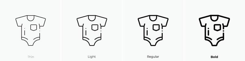 dummy icon. Thin, Light, Regular And Bold style design isolated on white background vector