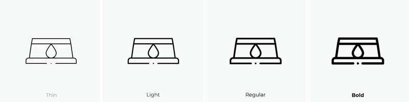 dog food icon. Thin, Light, Regular And Bold style design isolated on white background vector