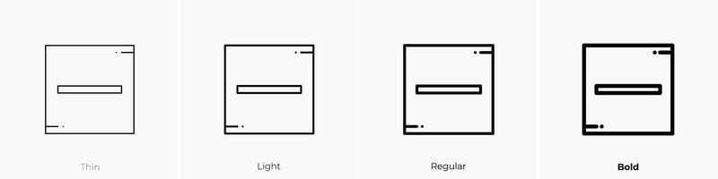 dry icon. Thin, Light, Regular And Bold style design isolated on white background vector