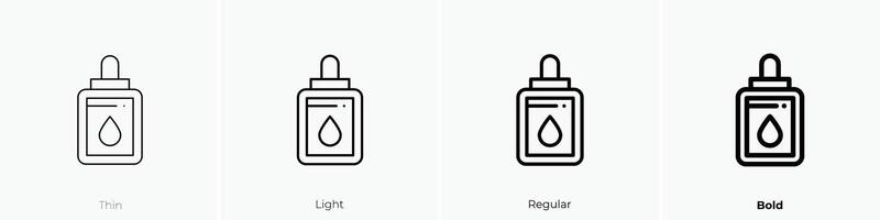 drops icon. Thin, Light, Regular And Bold style design isolated on white background vector