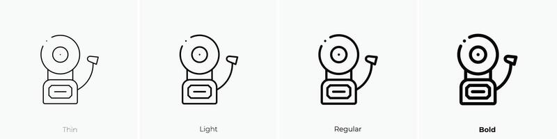 emergency icon. Thin, Light, Regular And Bold style design isolated on white background vector