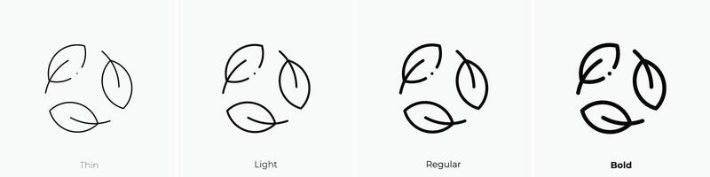 ecology icon. Thin, Light, Regular And Bold style design isolated on white background vector