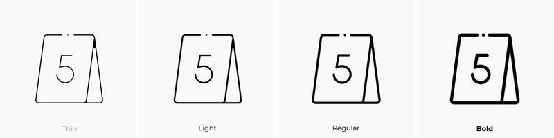 evidence icon. Thin, Light, Regular And Bold style design isolated on white background vector