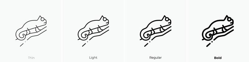 exotic pet icon. Thin, Light, Regular And Bold style design isolated on white background vector